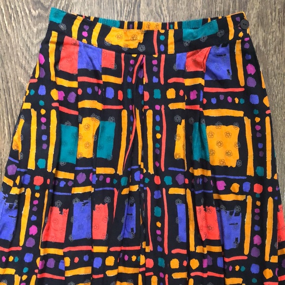 Vintage Abstract Pattern Circle Skirt - Picture 5 of 14